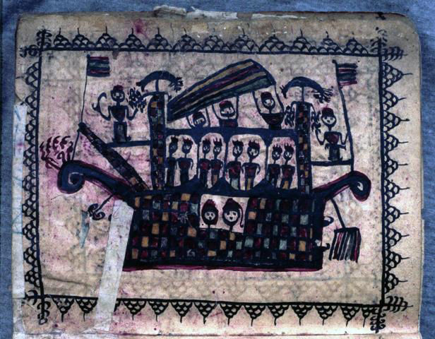 'Waka Welenreng', perahu Sawerigading, menurut salah satu naskah La Galigo (courtesy Sirtjo Koolhof, 2008)