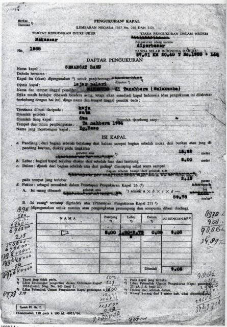 Perahu 'lajar palari' asal Tana Beru, 1964