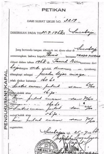 Perahu 'Phenis' asal Tana Beru, 1968